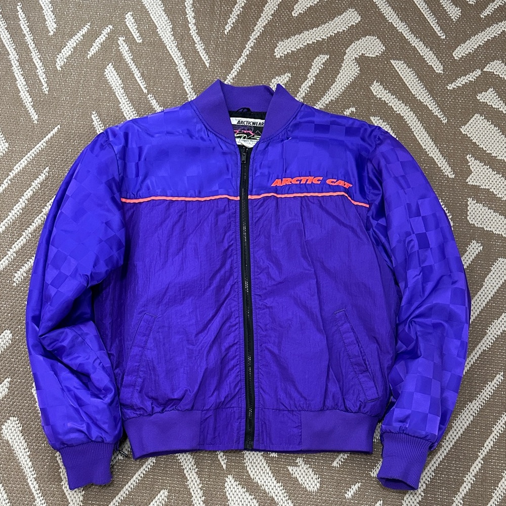 Vintage Arctic Cat Thinsulate Men’s Top Cat Purple 4941-082 Lightweight Jacket M